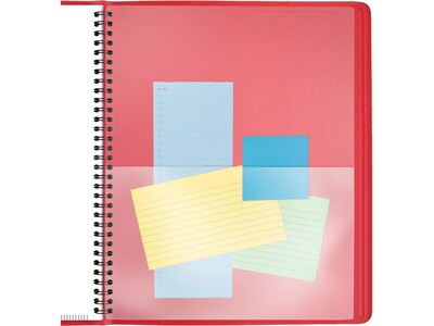 2025 AT-A-GLANCE 9" x 11" Monthly Planner, Faux Leather Cover, Red (70-250-13-25)