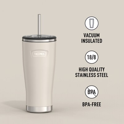 Thermos Icon Stainless Steel Vacuum Insulated, 24 oz., Sandstone, (THRIS1112SN4)