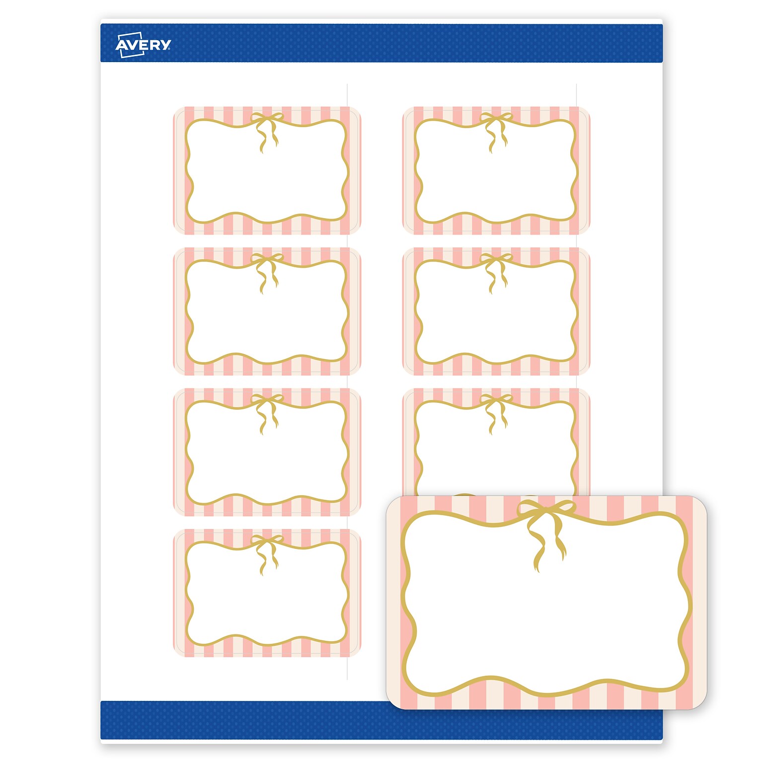 Avery Rectangle Laser/Inkjet Multipurpose Labels, 2 x 3, White, 80/Pack (19479371128)