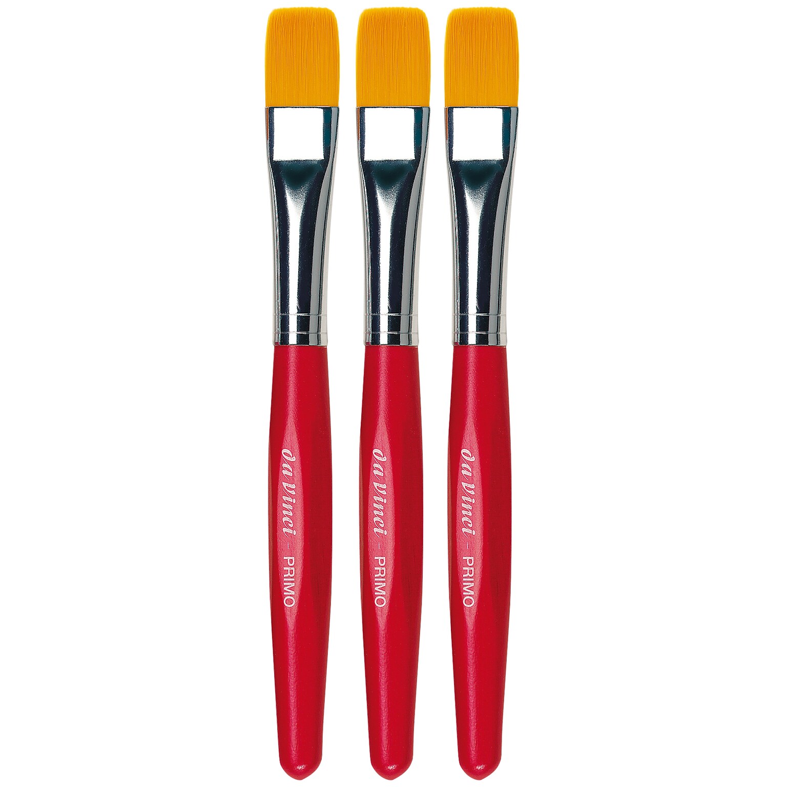 da Vinci PRIMO Tempera Preschool Flat Brush, 3 /Pack (DVXVA354R0-3)