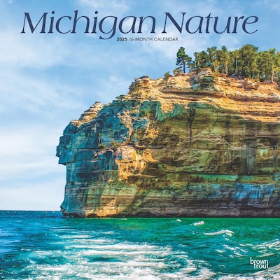 2025 BrownTrout Michigan Nature 12 x 12 Monthly Square Wall Calendar (9781975475260)
