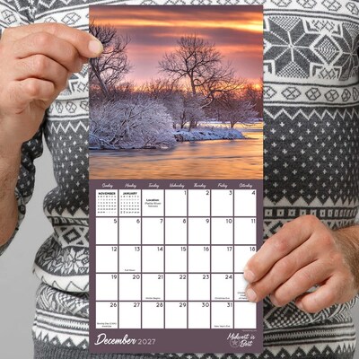 2027 TF Publishing Midwest Is Best 7" x 7" Monthly Wall Calendar, Multicolored (27-2016)
