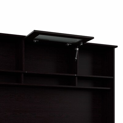 Bush Furniture Cabot 60"W Desktop Hutch, Espresso Oak (WC31831)
