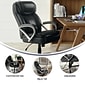 Flash Furniture HERCULES Series Ergonomic LeatherSoft Swivel Big & Tall Executive Office Chair, Black (GO2092M1BK)