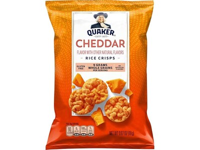Quaker Gluten Free Savory Mix Rice Crisps, 10 oz., 15 Bags/Box (57841)