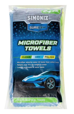 Simoniz 8 Pack Microfiber Towel Set
