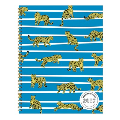 2027 TF Publishing Meow the Line 9 x 11  Weekly & Monthly Standard Planner, Paperboard Cover, Multicolored (27-9706)