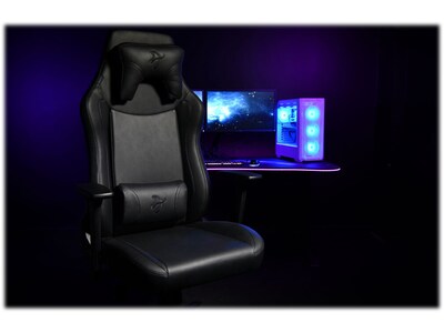 Arozzi Vernazza Faux Leather Ergonomic Rocker Gaming Chair, Pure Black (VERNAZZA-XL-SPU-PBK)