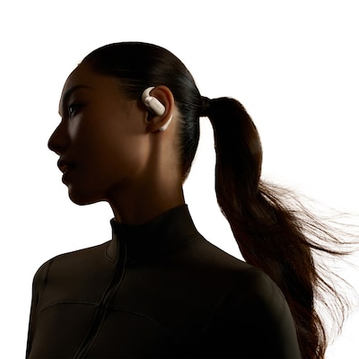 Shokz OpenFit™ 2 Wireless Active Noise Canceling Open-Ear Earbuds & Charging Case, Bluetooth, Beige (T920-ST-BG-US)