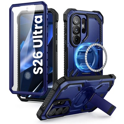 i-Blason Armorbox Rugged Phone Case for Galaxy S26 Ultra, Shock Absorbing, Cobalt (Galaxy2026-S26Ultra-Armorbox-SP-Cobalt)