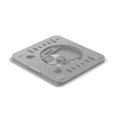 Uncaged Ergonomics 10.2" x 10" Metal Swivel Laptop Stand 2.0, Silver  (SLS-Silver)