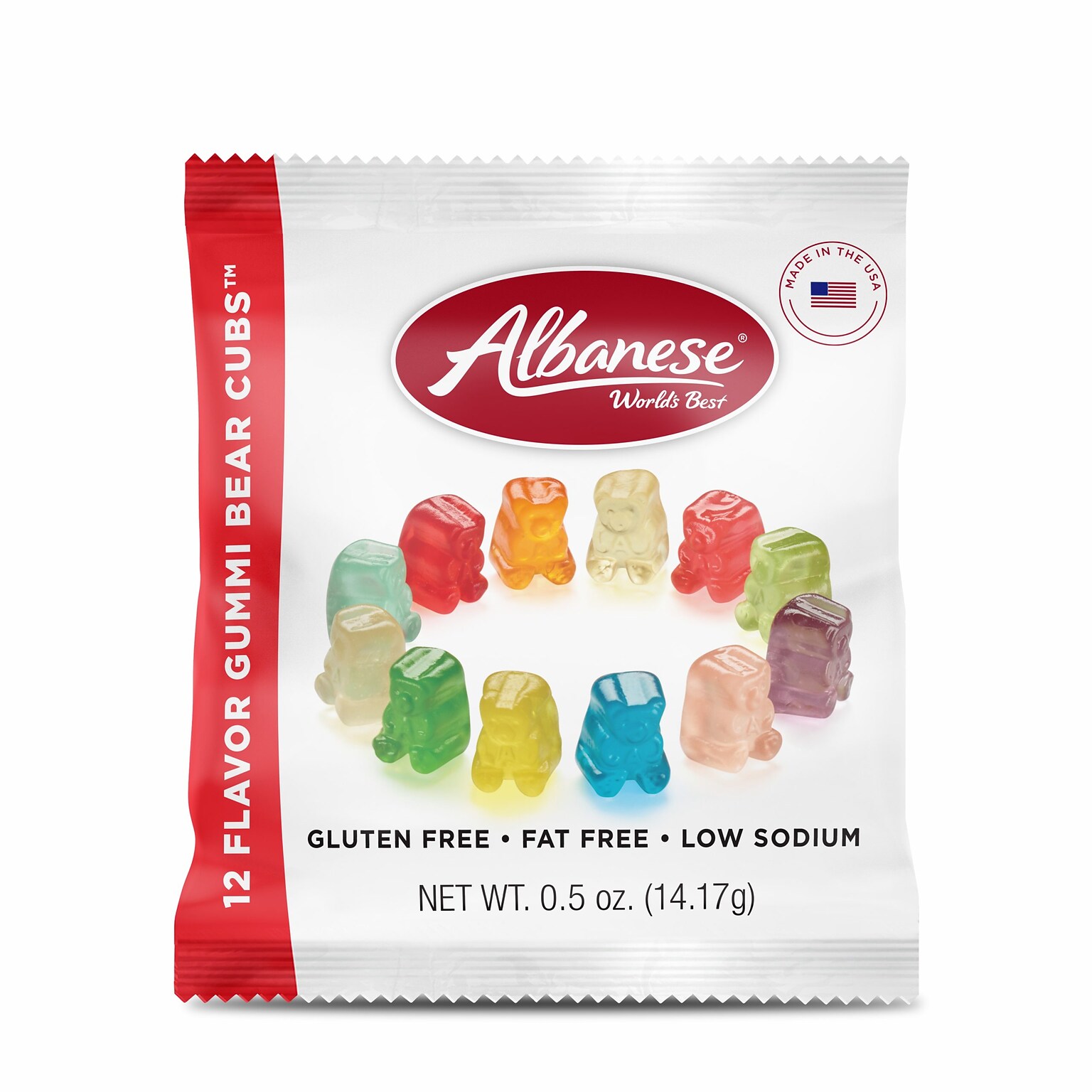 Albanese Gummi Bear Cubs Snack Pack, Assorted Flavors, 0.5 oz.(53443)