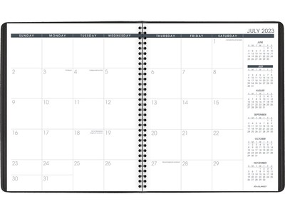 2023-2024 AT-A-GLANCE 9 x 11 Academic & Calendar Monthly Planner, Black (70-074-05-24)
