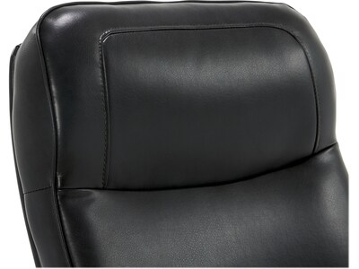 Thomasville Furniture Lockhart Ergonomic Bonded Leather Swivel Executive Chair, Black (51494-BLK)