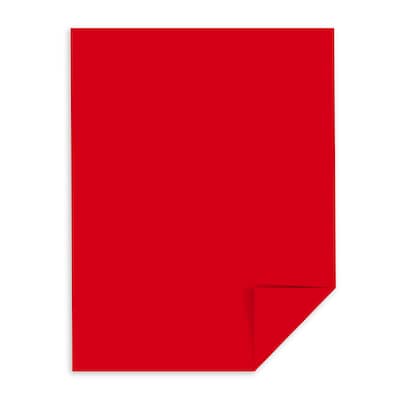 Astrobrights 65 lb. Cardstock Paper, 8.5 x 11, Re-Entry Red, 250 Sheets/Pack (22751)