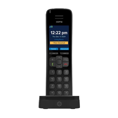 Ooma HD3 Cordless Phone, Black (HSBLK)