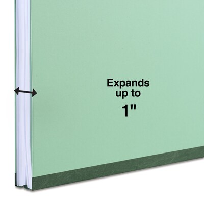 Staples® Classification Folder, 1" Expansion, Letter Size, Light Green, 25/Box (ST18346/TR18346)