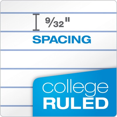Oxford Composition Notebooks, 7.5" x 9.75", College Ruled, 100 Sheets, Assorted Colors, 6/Pack (64957)