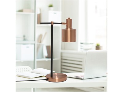 Lalia Home Studio Loft Table Lamp, Rose Gold/Black (LHT-4001-RG)