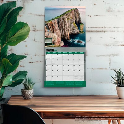 2026 BrownTrout World's Toughest Golf Holes 12" x 12" Monthly Wall Calendar (9798330701902)