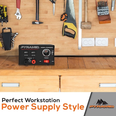 Pyramid Car Audio Desktop Power Supply, Black (PYRPSU990KX)