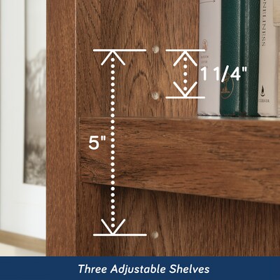 Sauder Select 70"H 5-Shelf Bookcase, Oiled Oak  (410367)