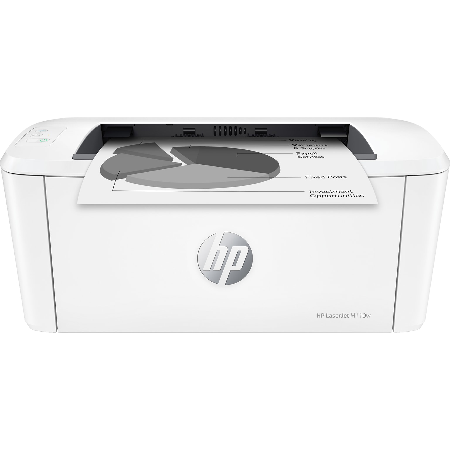 HP LaserJet M110w Wireless Black & White Laser Printer, Perfect for Home Office, Instant Ink eligible (7MD66F)