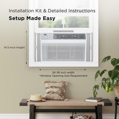 TCL 115-Volt 8,000 BTU Window Air Conditioner with Remote, White (H8W35W)