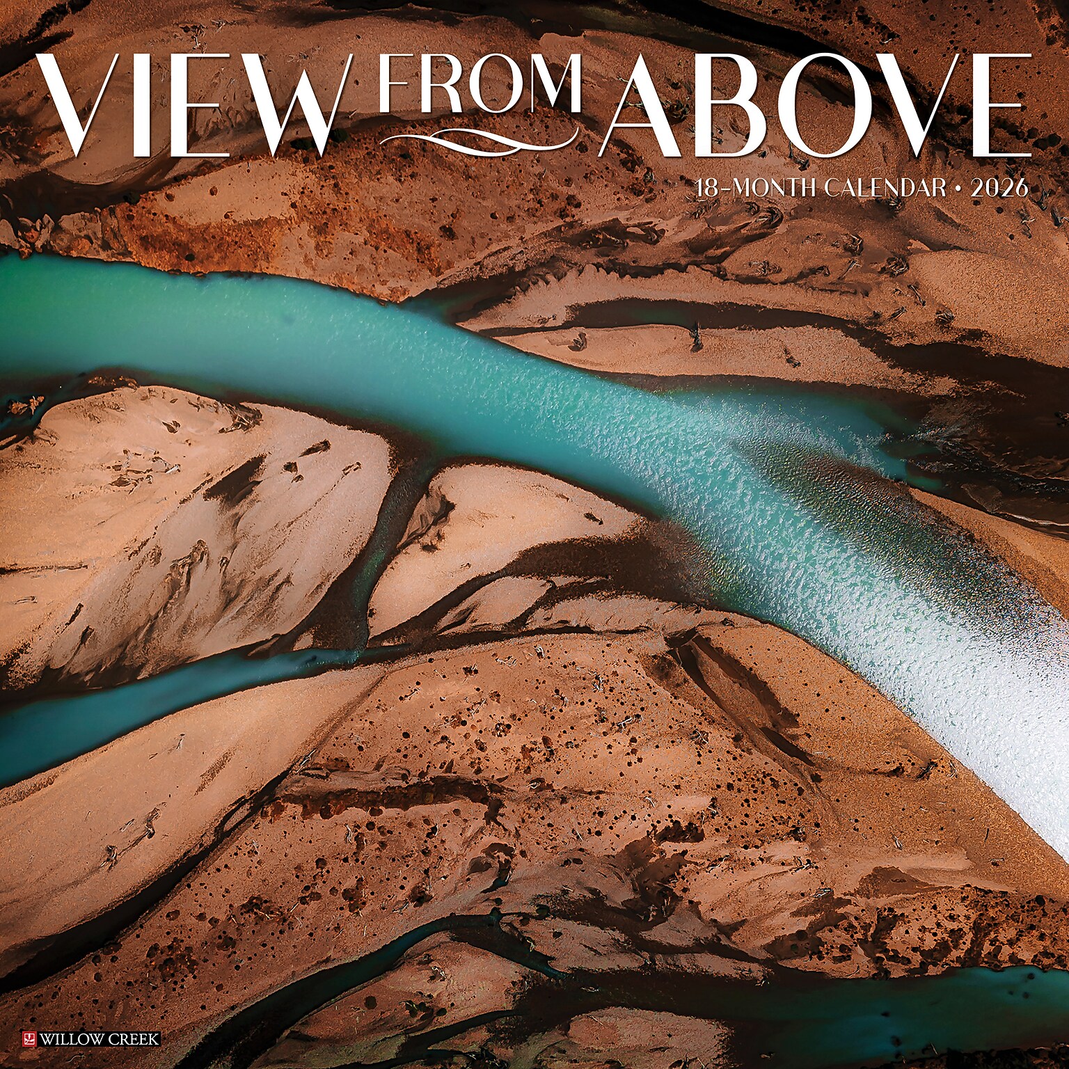 2026 Willow Creek View From Above 12 x 12 Monthly Wall Calendar (56226X)
