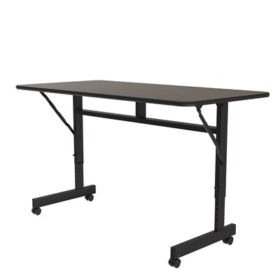 Correll Econoline Flip Top Nesting Table, 24x48, Walnut (FTM2448TF-01)