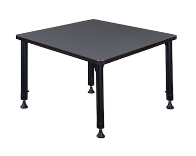 Regency Square Activity Table, 30" x 30", Height Adjustable, Grey (TB3030GYAPBK)