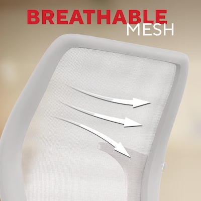 Staples Essentials Ergonomic Fabric Swivel Task Chair, Gray (UN58149)