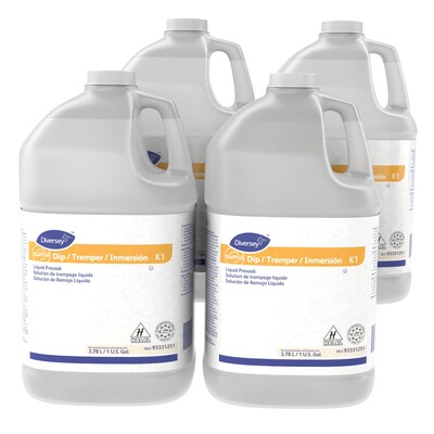 Diversey Suma Dip K1 Liquid Dish Presoak and Destainer 128 oz., 4/Carton (93331251)