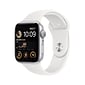 Apple Watch Series SE, Silver/White, 44mm (MNJ33LL/A)