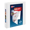 Avery Heavy Duty 1 1/2 3-Ring View Binders, One Touch EZD Ring, White (79-195/79-795)