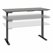 Bush Business Furniture Move 60 Series 60W Electric Height Adjustable Standing Desk, Platinum Gray/