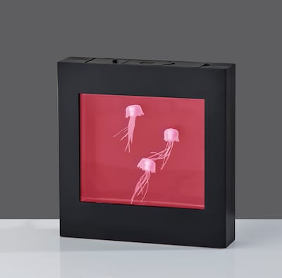 Simplee Adesso 8.75"H LED Jellyfish Motion Light Box, Black (SL3723-01)