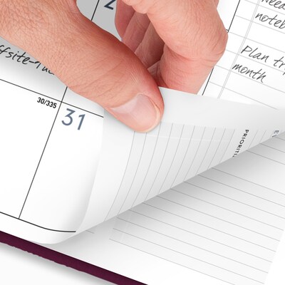 2026 AT-A-GLANCE Contemporary 8.25" x 11" Weekly & Monthly Planner, Faux Leather Cover, Purple (70-940X-14-26)