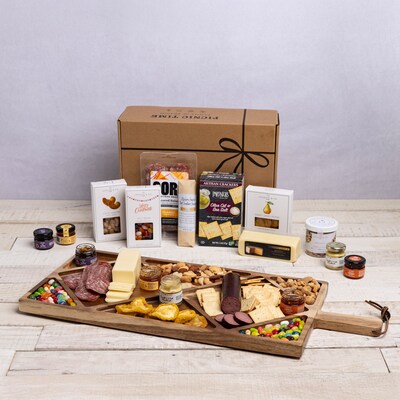 Grazing Board Gourmet Gift Set with Eight Compartments