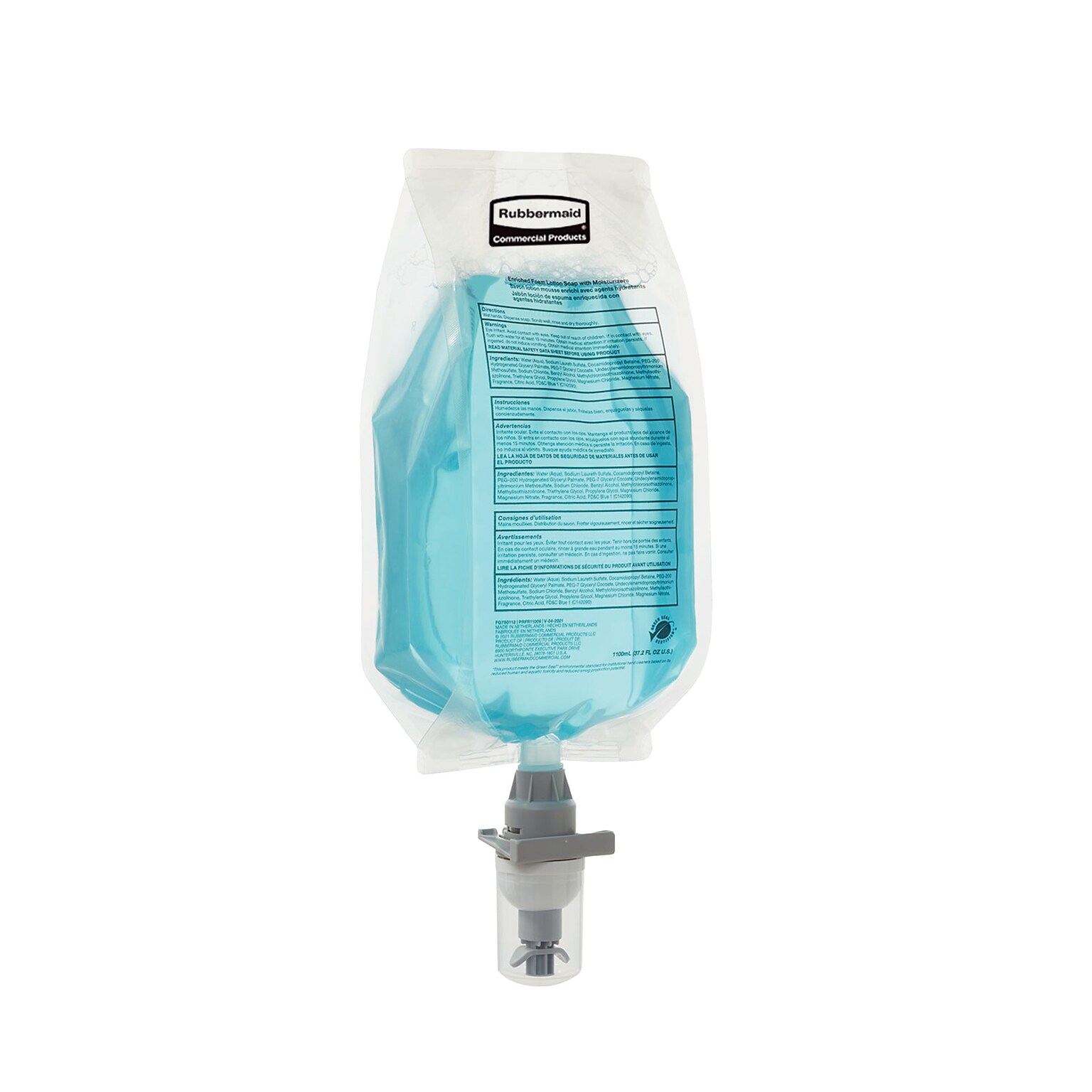 Rubbermaid Foaming Hand Soap Refill for AutoFoam Dispenser, Floral Scent, 4/Carton(FG750112)