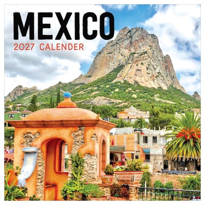 2027 TF Publishing Mexico 12 x 12 Monthly Wall Calendar, Multicolored (27-1046)