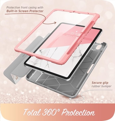 i-Blason Cosmo Plastic 11" Fashion Case for iPad Air 11" 6th Generation, Marble