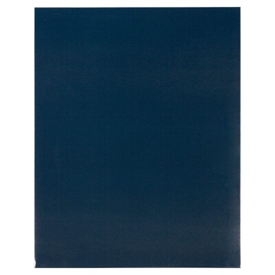 JAM Paper Glossy 2 Pocket Plastic Folder, Navy Blue, 25/Pack (5042523a)