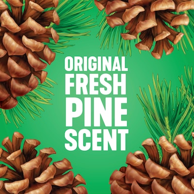 Pine-Sol Disinfecting Multi-Surface Cleaner, Original Pine, 40 Fl. Oz., 8/Carton (60164CT)