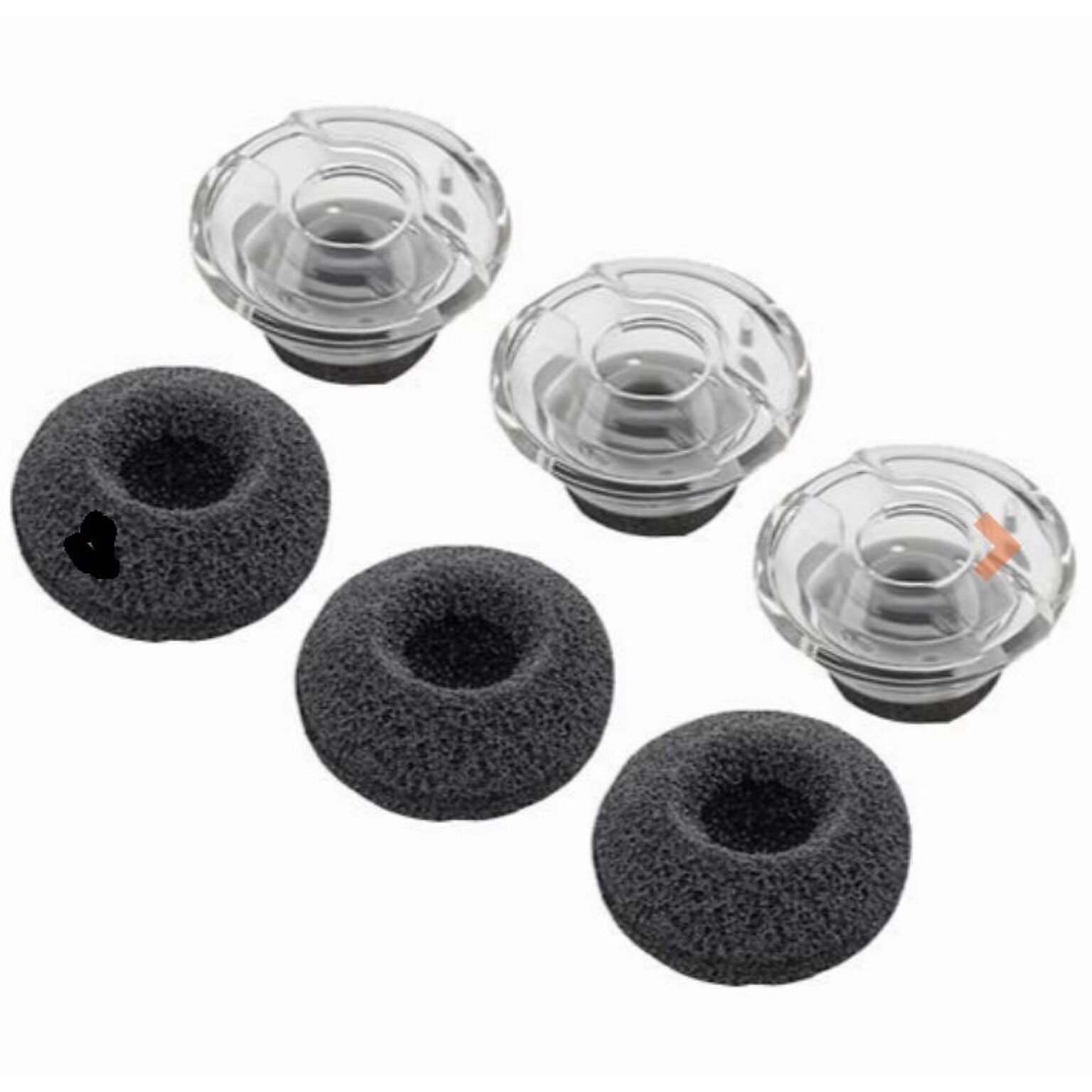 Poly Voyager Legend Medium Eartips and Foam Covers, 3 Pieces (85S04AA)
