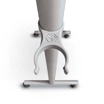 MooreCo Inklud Double Sided Magnetic Mobile Dry Erase Whiteboard, 46"H x 68"W (59081)