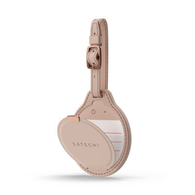 Satechi  Vegan-Leather FindAll Luggage Tag, Desert Rose (ST-LFALTR)