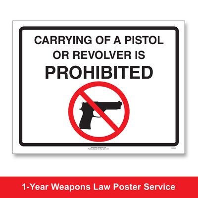 ComplyRight Weapons Law Poster Service, Mississippi (U1200CWPMS)
