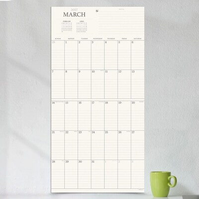 2027 TF Publishing Simple Aesthetic Grid 12" x 12" Monthly Wall Calendar, Multicolored (27-1147)