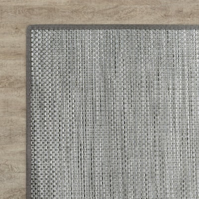 Joy Carpets Water Mill Vinyl 78 x 11 Machine Woven Rug, Haze (2170Z-03)